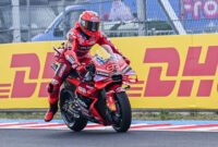 Pebalap Ducati Marc Marquez memenangi GP Hungaria dengan lesatan dan rotasi yang meyakinkan. (Attila Kisbenedek/AFP)
