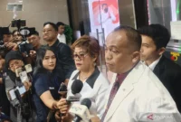 Kuasa hukum Lisa Marian, Jhonboy Nababan, seusai pengumuman hasil tes di Gedung Bareskrim Polri, Jakarta, Rabu (20/8/2025). (Antara)