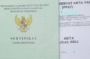 Ilustrasi - Akta jual beli dan sertifikat hak milik (Joke/Dok)