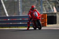 Francesco Bagnaia saat berlatih di Sirkuit Balaton Park. (Ducati.com)