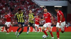 Benfica berhasil menang tipis 1-0 atas Fenerbahce pada leg kedua play-off Liga Champions 2025-2026, Kamis (28/8/2025) dini hari. (X/SL Benfica)