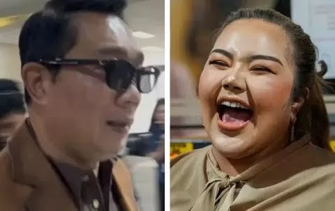 Kolase foto: Ridwan Kamil dan Lisa Mariana. (Joke)