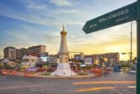 Kota Yogyakarta dengan tugunya yang ikonik. (Joke)
