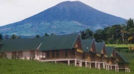 Penampakan Gunung Dempo di Kota Pagaralam, Sumatera Selatan. (Diparda Pagaralam)