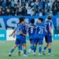 Skuad PSIM Yogyakarta saat menahan imbang Arema FC 1-1 di Stadion Mandala Krida, Yogyakarta. (PSIM Jogja)