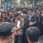 Pemakaman jenazah  Rheza Sendy Pratama, mahasiswa Program Studi Ilmu Komunikasi Universitas Amikom Yogyakarta, yang meninggal dunia pada Minggu (31/8/2025)npagi. (Joke)