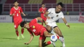 Tim nasional U-23 Indonesia gagal meraih poin penuh pada laga perdana Grup J Kualifikasi Piala Asia U-23 2026 setelah ditahan imbang 0-0 oleh Laos di Stadion Gelora Delta, Sidoarjo, Rabu (3/9/2025). (joke)
