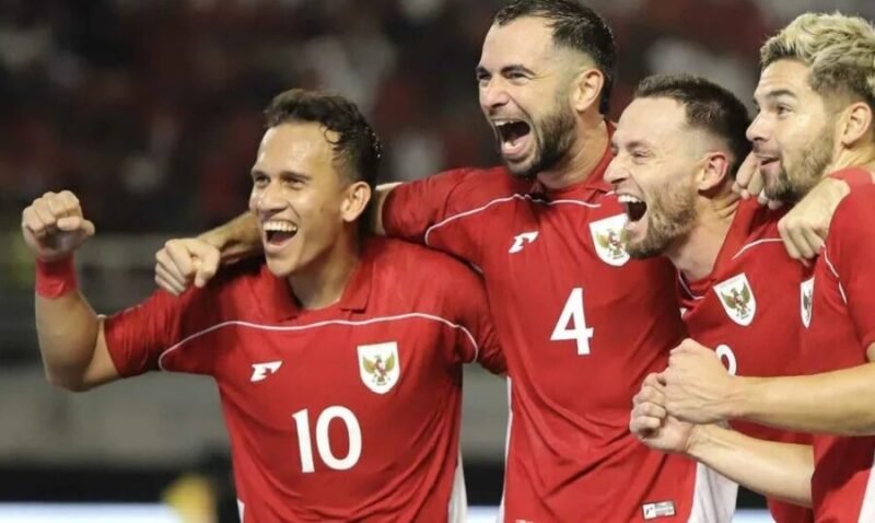 Marc Klok selebrasi bersama Sandy Henny Walsh, Egy Maulana, dan Zordi Amat. (Antara)
