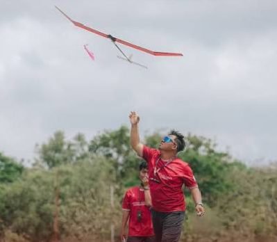 Kegiatan olahraga aeromodelling di Gunungkidul. (Joke)