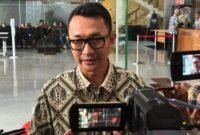 Juru Bicara KPK, Budi Prasetyo, memberi keterangan di Gedung Merah Putih KPK, Jakarta, Rabu (24/9/2025). (Joke)