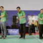 Sri Sultan Hamengku Buwono X membuka resmi Kejuaraan Bulutangkis Piala Raja Hamengku Buwono (HB) X 2025 dengan pemukulan bola pertama di GOR Lembah UGM, Sleman, Senin (29/9/2025). (Humas Pemda DIY)