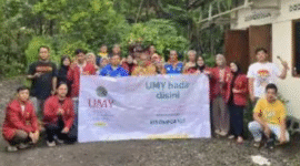 Program pengabdian kepada masyarakat (PkM) yang diintegrasikan dengan Kuliah Kerja Nyata (KKN) mahasiswa UMY di Dusun Plosorejo, Cangkringan, Sleman. (Dok UMY) 