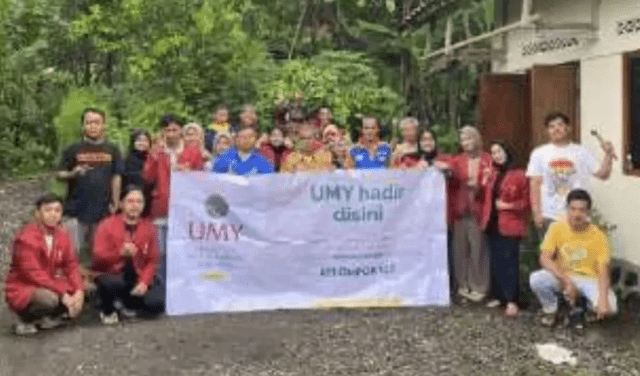 Program pengabdian kepada masyarakat (PkM) yang diintegrasikan dengan Kuliah Kerja Nyata (KKN) mahasiswa UMY di Dusun Plosorejo, Cangkringan, Sleman. (Dok UMY) 