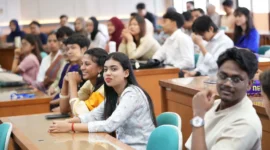 Sebanyak 55 mahasiswa baru internasional UMY mengikuti kegiatan orientasi bertajuk 'Induction Day' untuk pengenalan lingkungan kampus dan kehidupan sosial di Yogyakarta. (Dok UMY)