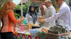 Bazar UMKM di Kemantren Kotagede, Rabu (15/10/2025), menjadi ruang promosi, pemasaran, sekaligus ajang peningkatan daya saing bagi para pelaku usaha mikro, kecil, dan menengah. (Dok Pemkot)