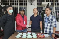Petugas Rumah Tahanan Negara (Rutan) Kelas I Cipinang, Jakarta Timur, menggagalkan penyelundupan 785 butir obat terlarang jenis Inex Transformer yang dibawa dua pengunjung. (Ditjen Pemasyarakatan)