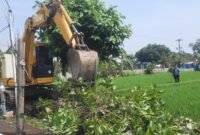 Proses pembangunan Laboratorium Pupuk Organik di Kelurahan Tegalrejo. (Sumber foto: X)