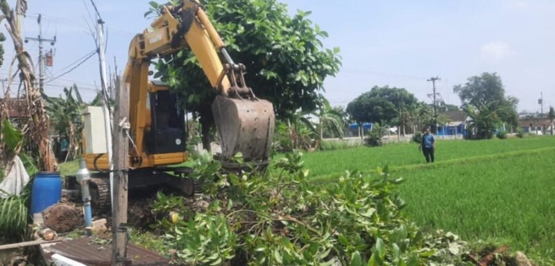 Proses pembangunan Laboratorium Pupuk Organik di Kelurahan Tegalrejo. (Sumber foto: X)