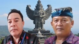 Ikhsan Nasir, Ketua KMTA Bali (kiri) dan I Gusti Ngurah Manik Maya, (kanan), Korban Penipuan dengan modus WhatsApp Scam. uang 450 Juta (Ist)