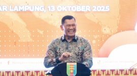 Sambutan Mayor Jenderal TNI Kristomei Sianturi di Mahan Agung, Senin (13/10/2025).