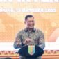 Sambutan Mayor Jenderal TNI Kristomei Sianturi di Mahan Agung, Senin (13/10/2025).