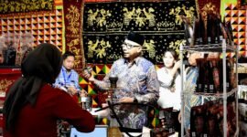 Gubernur Lampung Rahmat Mirzani Djausal saat menghadiri Opening Ceremony Trade Expo Indonesia (TEI) ke-40 Tahun