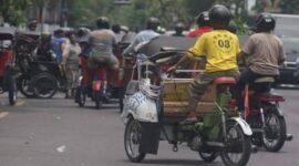 Becak motor alias bentor di Jogja. (Harian Jogja/Singgih M Hanafi)