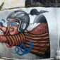 Salah satu karya mural menghiasi sudut kota Yogyakarta. (Jogjacom)