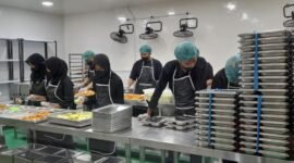 Penyiapan makanan bergizi gratis (MBG). (Antara Foto)