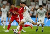 Timnas Indonesia melawan Timnas Irak dalam laga Grup B putaran keempat kualifikasi Piala Dunia 2926 di Jeddah. (X/eiraqNT_EN)