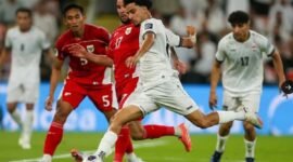 Timnas Indonesia melawan Timnas Irak dalam laga Grup B putaran keempat kualifikasi Piala Dunia 2926 di Jeddah. (X/eiraqNT_EN)