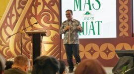 Wali Kota Yogyakarta Hasto Wardoyo menyampaikan capaian pengendalian anemia dalam Jambore Puskesmas Nasional ke-2 (JAlampusnas) Asosiasi Puskesmas Seluruh Indonesia (Apkesmi) di Hotel Alana, Sleman, Jumat (31/10/2026). (Dok Pemkot)