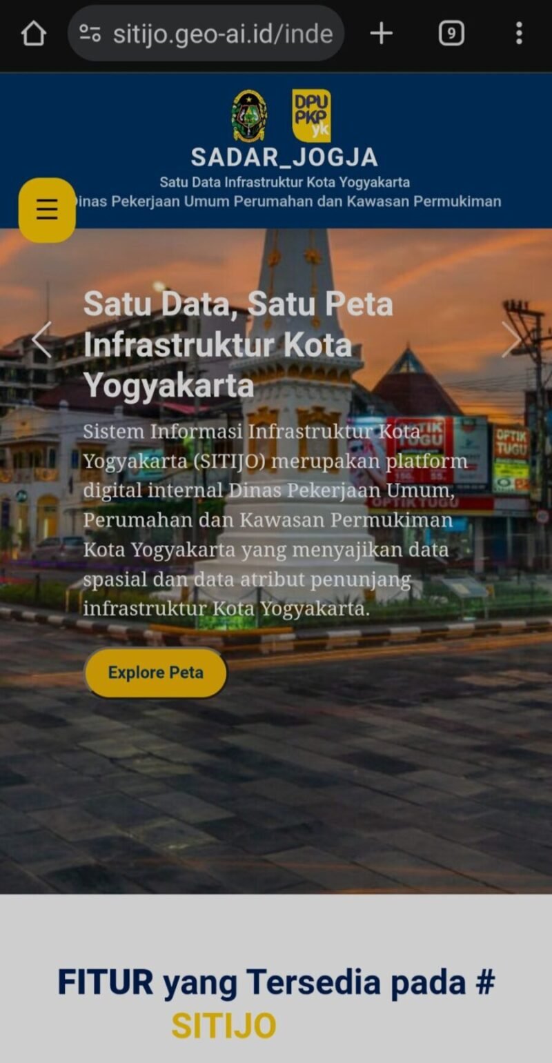 Platform digital mencegah tumpang tindih perencanaan dan gangguan utilitas publik. (Dok Pemkot)