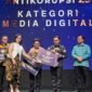 Wali Kota Yogyakarta Hasto Wardoyo menerima anugerah dan penghargaan Antikorupsi ACFFEST 2025. Pemkot Yogyakarta dinobatkan sebagai satu dari tiga instansi terbaik kategori media digital. (,Dok Pemkot)