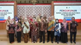 Pengukuhan Duta Baca dan Bunda Literasi Kota Yogyakarta di Balai Kota Yogyakarta, Selasa (18/11/2025). (Dok Pemkot)