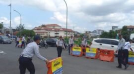 Pemkot Yogya menyiapkan rekayasa lalu lintas dengan penutupan jembatan Kewej dan mengubah rute ke Malioboro. (Antara) 