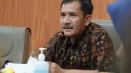Ketua Komisi A DPRD DIY Eko Suwanto menyampaikan keterangan. (Republika)