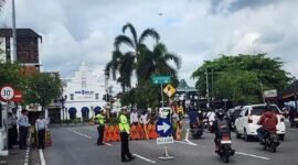 Uji coba Malioboro sebagai kawasan full pedestrian pada Senin (1/12/2025). (Tribun)