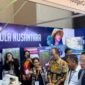 Kunjungan Ketua Umum Kadin Jawa Timur di booth PT Sinergi Gula Nusantara di ajang Pameran Teknologi Industri Sugarex Indonesia 2025 (12/11).