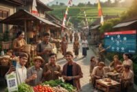 Ilustrasi - Pangan, UMKM, dan pariwisata di Yogyakarta. (Dibuat dengan AI)