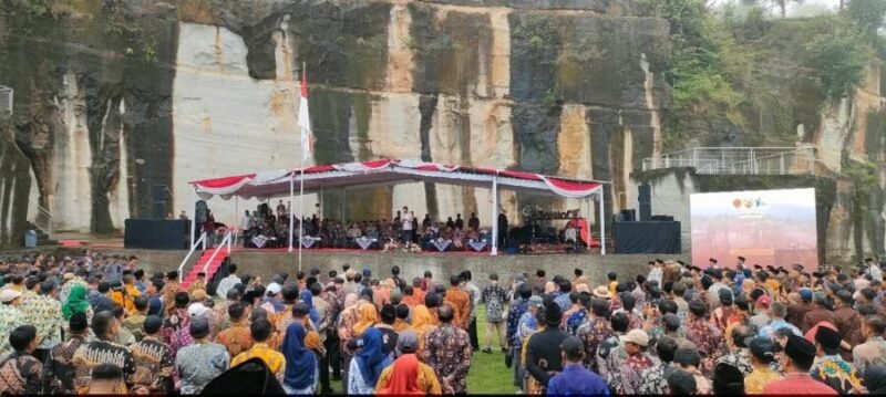Apel Bersama Kalurahan dan Gelar Potensi Kalurahan di kawasan wisata Tebing Breksi, Kalurahan Sambirejo, Kapanewon Prambanan, Kabupaten Sleman, Kamis (15/1/2026). (Humas Pemda DIY)