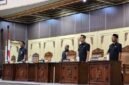 Ketua DPRD Kota Yogyakarta Wisnu Sabdono Putro dalam sidang paripurna, Rabu (18/2/2026). (Humas DPRD)