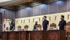 Ketua DPRD Kota Yogyakarta Wisnu Sabdono Putro dalam sidang paripurna, Rabu (18/2/2026). (Humas DPRD)