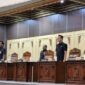 Ketua DPRD Kota Yogyakarta Wisnu Sabdono Putro dalam sidang paripurna, Rabu (18/2/2026). (Humas DPRD)