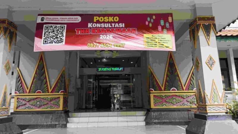 Posko Satuan Tugas (Satgas) Ketenagakerjaan Pelayanan Konsultasi Tunjangan Hari Raya (THR) Keagamaan Tahun 2026. (Humas Pemkot)