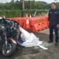 Kecelakaan antara motor gede (moge) dan Yamaha Jupiter MX di Kulon Progo. (Joke/Dok/Waw)