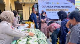 Gerakan Pangan Murah Polri dan Pemkotl, halaman tengah Mapolresta Yogyakarta. (Dok Polresta)