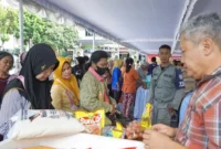 Pasar Murah 2026 yang digelar Pemkot Yogyakarta dengan menyediakan sekitar lima ton bahan kebutuhan pokok. (Joke)