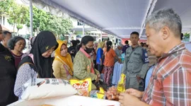 Pasar Murah 2026 yang digelar Pemkot Yogyakarta dengan menyediakan sekitar lima ton bahan kebutuhan pokok. (Joke)