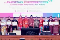 Halalbihalal dan Rapat Koordinasi Nasional (Rakornas) DWP Kemenag di UIN Syarif Hidayatullah Jakarta, Rabu (15/4/2026). (Humas Kemenag)